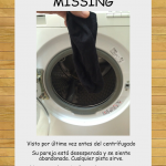 El calcetín que se pierde en la lavadora